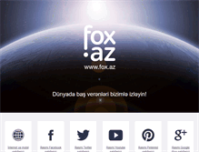 Tablet Screenshot of fox.az